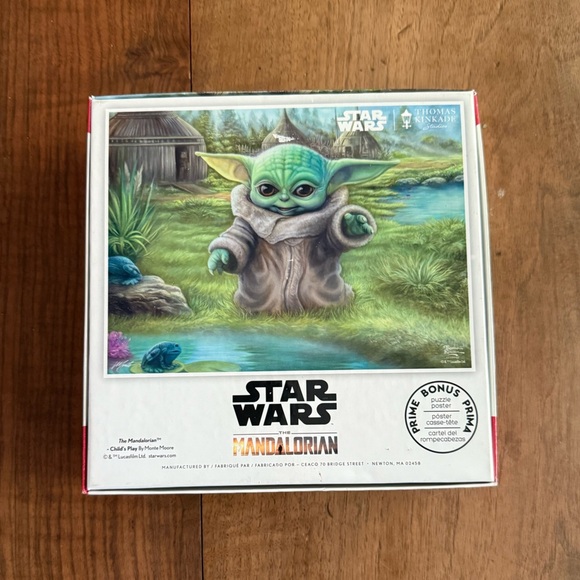 Disney Star Wars Mandalorian: Child's Play 550 Piece Puzzle Thomas Kinkade Ceaco - Picture 3 of 7